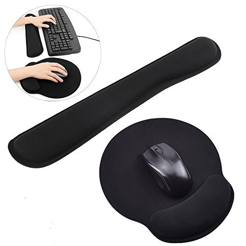 Pad de Clavier et Tapis de Souris avec Repose-poignet en...