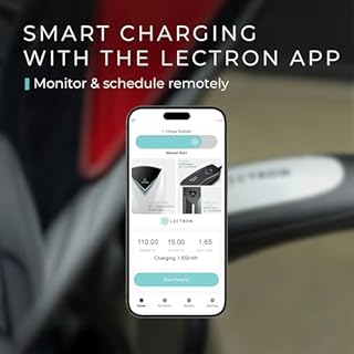 Lectron Level 1 Tesla Charger (WiFi Version) - 120V, 15 Amp, NEMA 5-15 Plug, 16 ft Cord - Portable Electric Car Charger for Tesla - Compatible with All Tesla Models S/3/X/Y/Cybertruck & NACS Evs