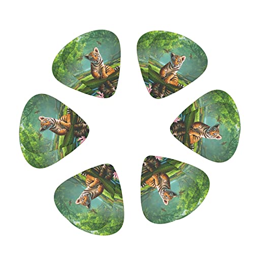 Ensemble de 12 médiators de guitare Tiger And Lotus Flowers pour guitare acoustique, guitare électrique, contrebasse… - Les Beatles, Paul McCartney, John Lennon, RIngo Starr, George Harrison Ensemble de 12 médiators de guitare Tiger And Lotus Flowers pour guitare acoustique, guitare électrique, contrebasse… – Image 3