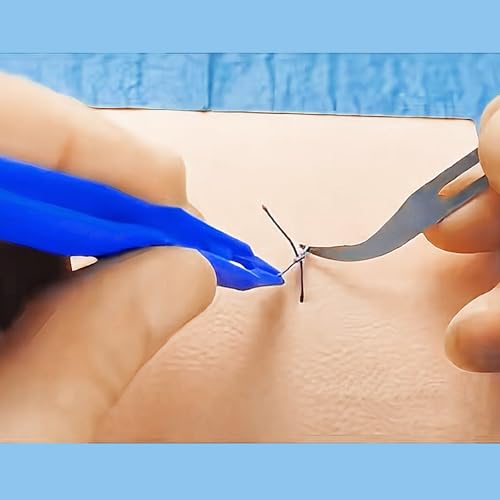 Image of Sterile Suture Removal Kit (Cutter, Forceps, Gauze), Suture Removal Tool Sterilized Ideal for Hospitals, Clinics and Home Care (10, Stitch Cutter)