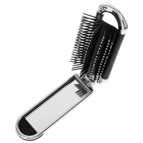 TOYANDONA 折りたたみ式気?ヘアブラシ コンパクト携帯用櫛 髪のもれをやさしくほぐす 頭皮ケア対応 静電気防止付き レディーストラベル用ミ