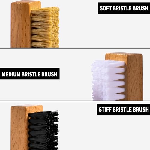 Henviro Shoe Cleaner Kit for Sneaker - 8.5 Oz Shoe Cleaning Kit with Shoe Brushes & Towel, White Shoe Sneaker Cleaner Kit, Suede Shoe Cleaner for Suede Mesh Leather Knit, and Most Materials3