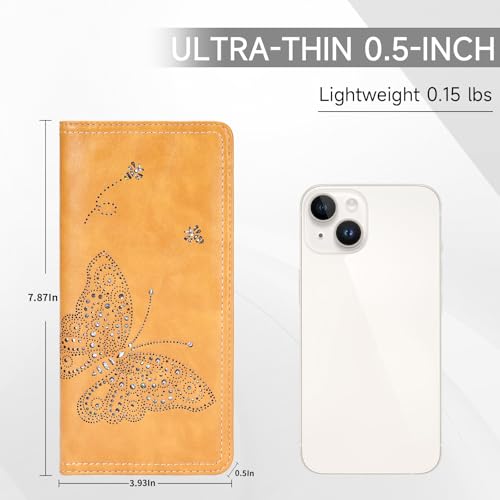 RFID Wallet Women Ultra Slim Thin Womens Wallet Compact Clutch Long Ladies Wallet for Women YELLOW2