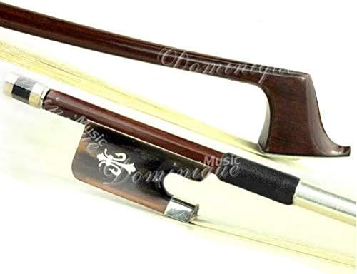 D Z Strad Viola Bow - Model 401 - Brazil Wood Bow with Ox Horn Frog and Fleur-de-Lis Inlay