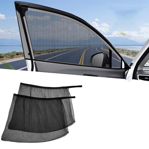 Tryagat Parasol de Coche Mosquitera de Ventanilla para Hyundai Bayon 2021 2022 2023 2024 2025, Pantalla de Insectos Privacidad Protector Solar,2 Pieces