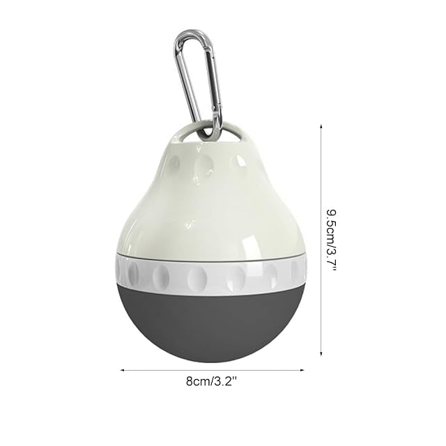 Foto 4 de 7 de Botella de Agua para Perros, 200 ml, a Prueba de Fugas, con Cuerpo de Silicona Plegable y Hebilla para Colgar