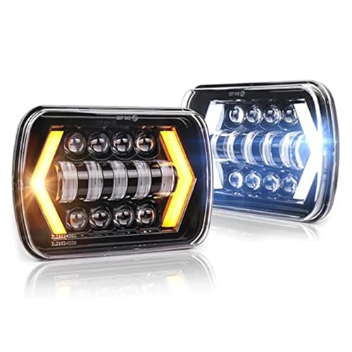 Feux brouillard LED 7x6 pour Jeep Wrangler YJ et Cherokee XJ
