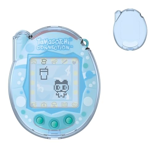 Image of for Tamagotchi Connection Case, Clear Hard PC Drop-Proof Protective Cover, Transparent Portable Carrying Storage Case for Tamagotchi Connection Accessories (Cover Only), Translucent Blue