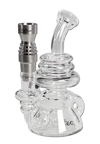Black Leaf Bong-Zubehör: Wasserpfeifen-Kopf, Metall-Kopf, Steckkopf | 71 mm | TITAN | Universal NS 14 (14,5 mm) und NS… – Bild 5