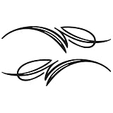 Pinstripes Vinyl Decal - Waterproof Die-Cut Sticker for Car Window, Motorcycle & Laptop - Handmade in USA by BVMouse (P-10)