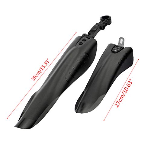 Guardabarros de carretera y montaña para evitar salpicaduras de barro con protectores extraíbles 8