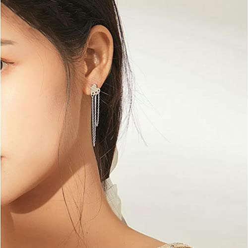 Boucles d'oreilles cœur en longue chaîne : le cadeau parfait pour elle - 4