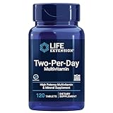 Life Extension, Two per Day, Multivitamin, 120 Tablets, Minerals, Gluten-Free, Soy-Free, GMO-Free