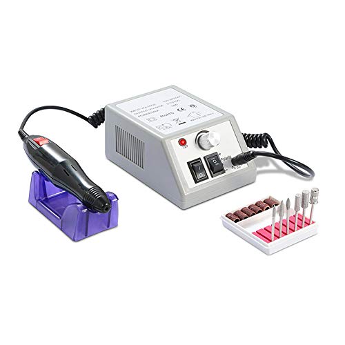Elektrische Nagelfräser Fräser Nagelfeile/Maniküre/Pediküre Kit Maniküre Set plus 6Bits und Schleifhülsen mit geringem…