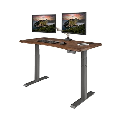 Vari Standing Desk 54x26 Ergonomic Curved Electric Sit Stand Computer