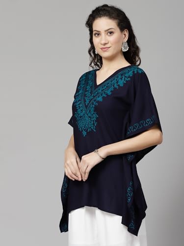 Image of QAZMI Women's Rayon Cotton Kaftan