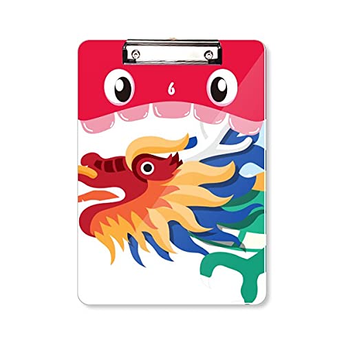 Dossier A4 dragon chinois pour organiser vos cours et révisions culturelles avec style
