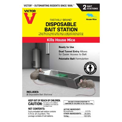 Victor Fast-Kill Toxic Bait Station For Mice 0.75 2 pk6