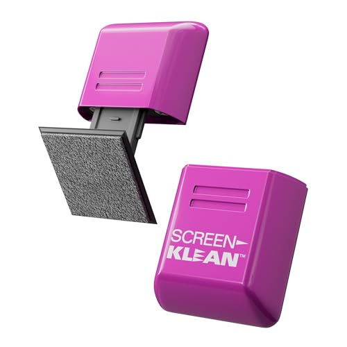 ScreenKlean Tablet Screen Cleaner - Compatible with iPad, Android & Amazon Tablet - with Carbon Microfiber Tech-Injected Purple-1 Count (Pack of 1)