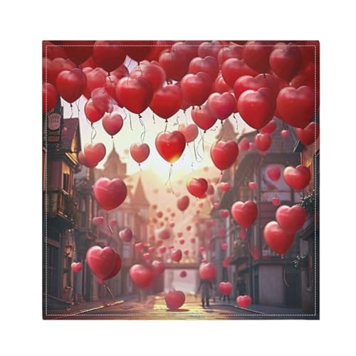 Servilletas de Tela Corazón Día de San Valentín x6 50x50 cm miniatura 6