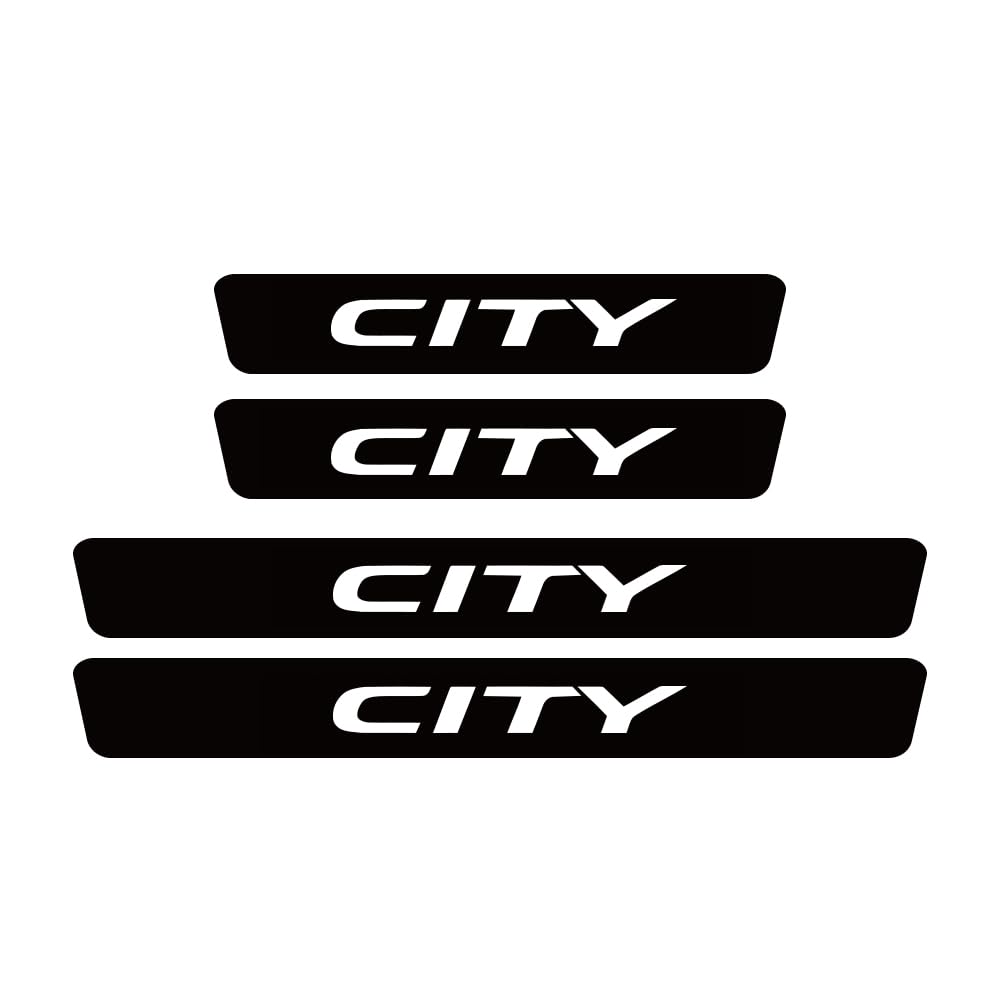 Sdyayfge Normal 4Pcs Kick Plates Car Door Sill Protector,For City