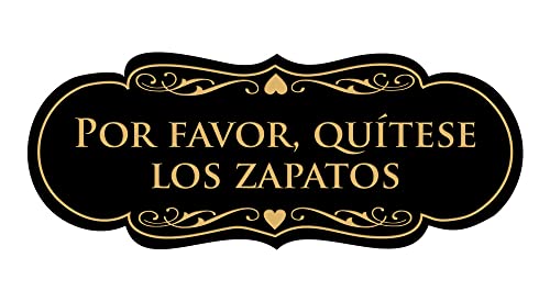 Por favor quítese los zapatos panneau d'entrée chic pour maison propre et accueillante
