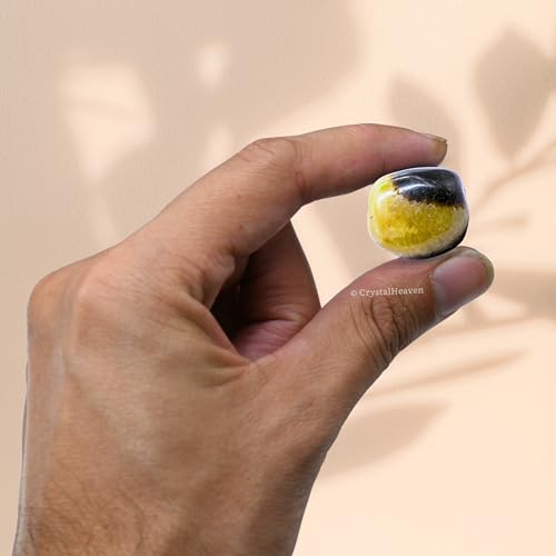 Image of Certified Septarian Crystal Healing Tumbled Stone, Natural Polished Crystals for DIY Crafts, Manifestation, Meditation, Pooja Feng Shui and Reiki Healing (30 Grams)