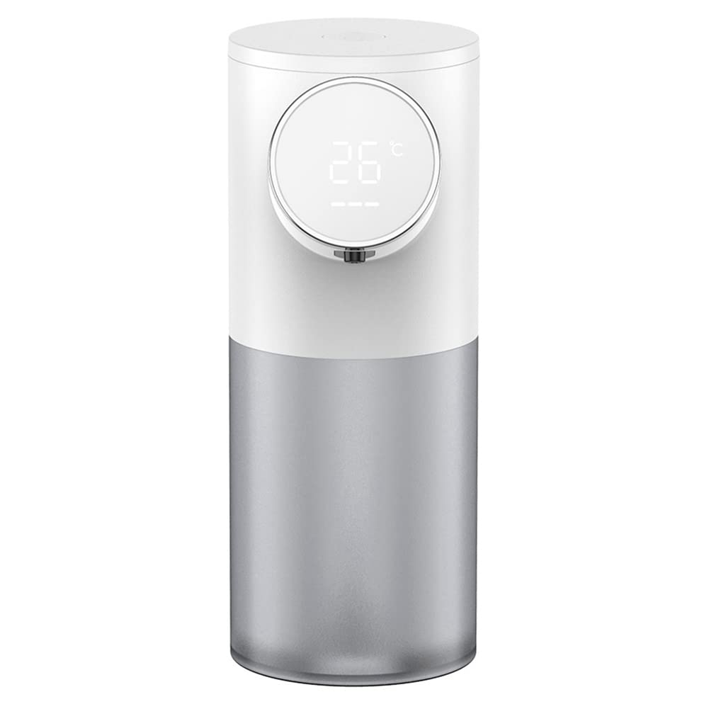 CTRLZS Foam Soap Dispenser Automatic Recharge 320Ml Liquid Soap Dispenser Digital Display Foam Hand Dispenser White