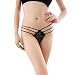 Toraway Underwear, Women Sexy Lace Condole Belt Thongs T-Back Panties (Black)