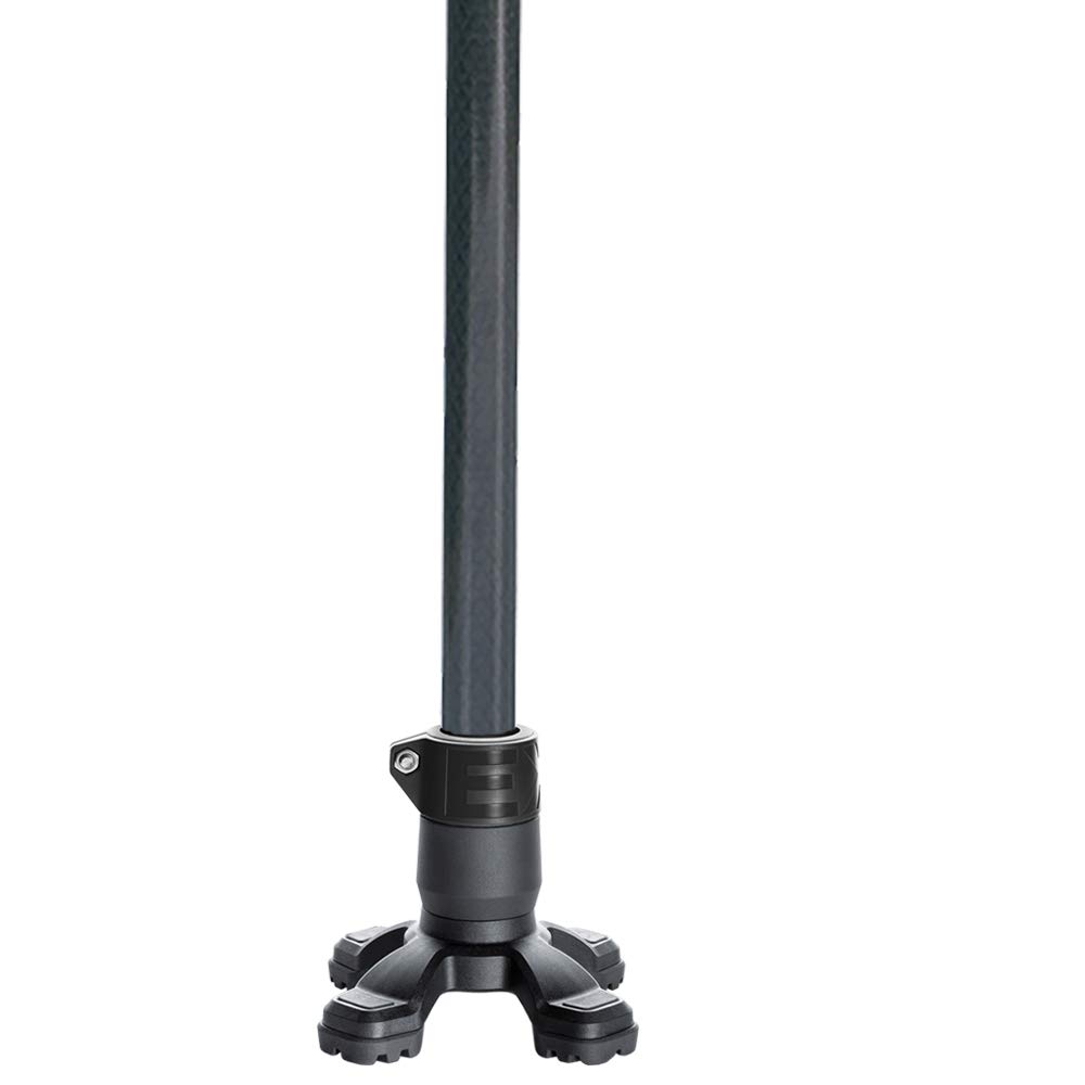 Ossenberg KLASSIKER aus Carbon in schwarz mit Ergo Softgriff inkl. SAFETY FOOT als Paar