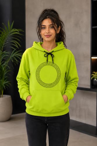 Image of Women's Luxury Rhinestone Geometric Circle Pullover Hoodies for Women