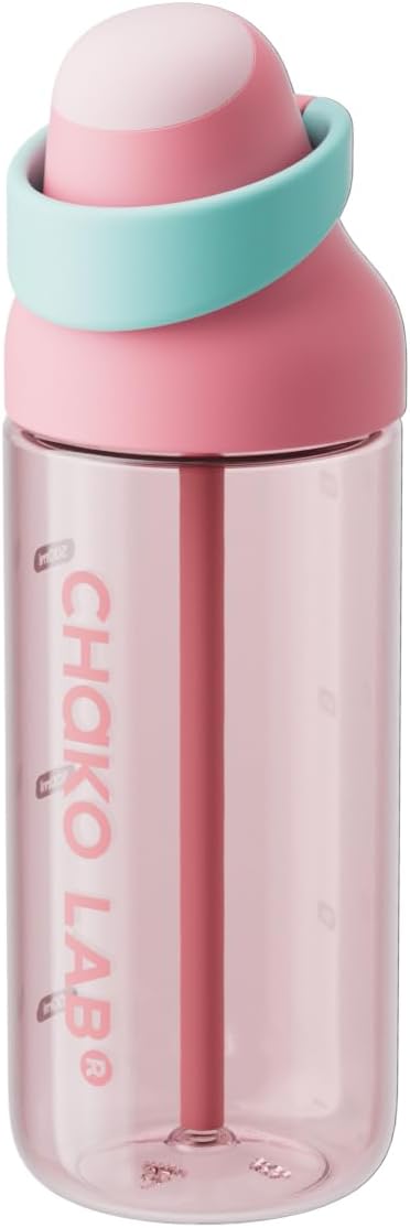 CHAKO LAB Portable Flat Water Bottle (strawberry, 24, Fluid Ounces)