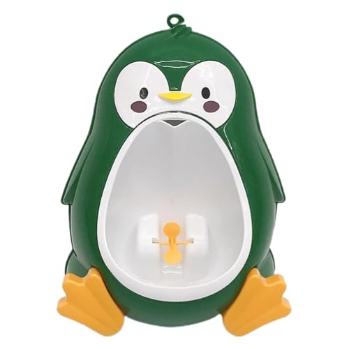 Urinario de pie para niños pequeños, entrenador de pingüinos pipi, soporte ajustable para orinal para el entrenamiento del inodoro, ayuda divertida para el baño para la guardería, uso en el hogar y