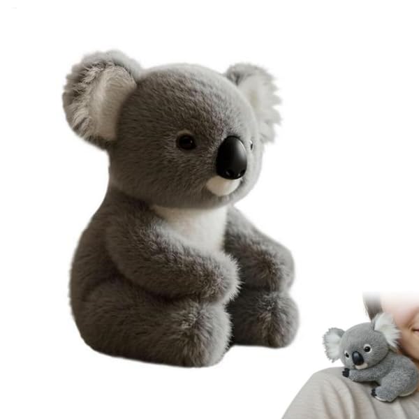 Generisch Erleichterung Koala Plüschspielzeug, Lebensechter Koala Gefülltes Tier, Lindern Stress Plüsch Feele Wie Echte Koalas Stofftierpuppe, Emotionale Heilungsunterstützung Niedliche Koalas Plüsch