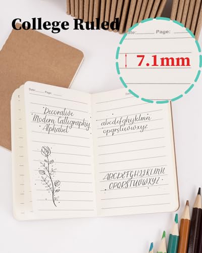 Carnet de poche Dynta lot de 45 mini cahiers cousus pour notes - 6