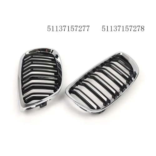 Rejilla frontal negro brillante con diseño de doble listón para Coupe E92 E93 5