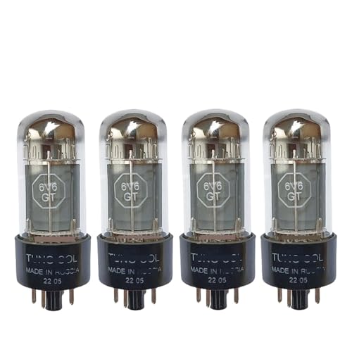 LHXEQJAM 6V6GT Vacuum Tube Replaces 6P6P 6N6C CV511 HiFi Audio Tube Amplifier kit(4pcs Matched Quad)