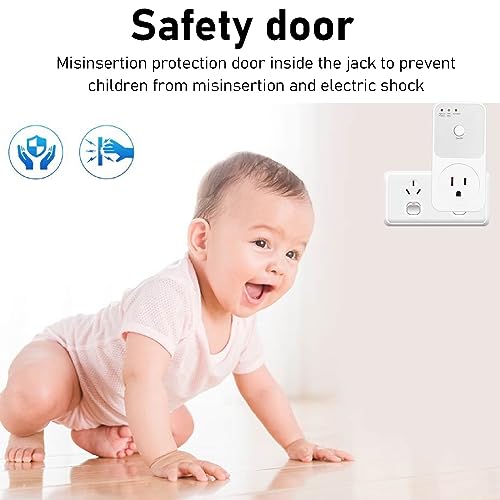 Yunseity YUNSEITY10CGZ4MWBF Voltage Protector, Power Protector Outlet, Voltage Regulator, 120V Multi Function Plug With Wall Mount Power Suppressor For Tv Pc Refrigerator Home Appliance thumb #2