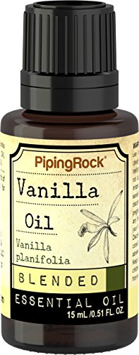 Piping Rock Vanilla Essential Oil Blend 1/2 oz (15 ml) Dropper Bottle Vanilla Planifolia Therapeutic Grade