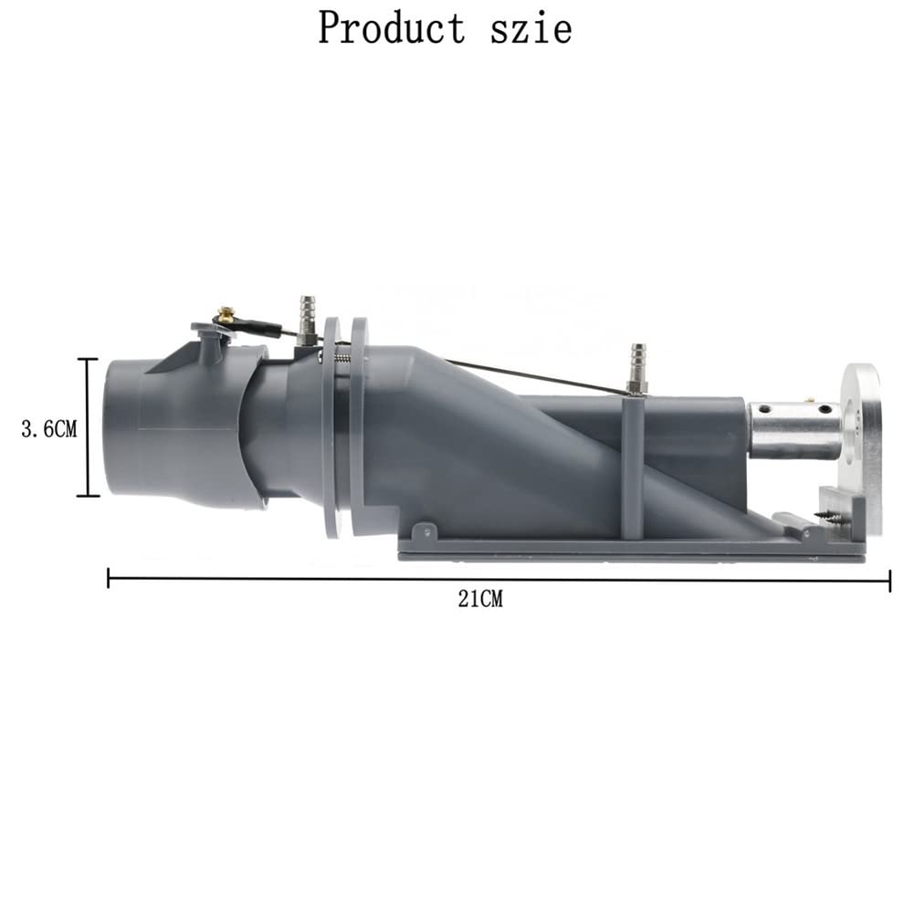 Pompe à jet d'eau 40 mm avec hélice à 3 lames - Moteur Fit 775 - Pour bateau RC Jet - Noir