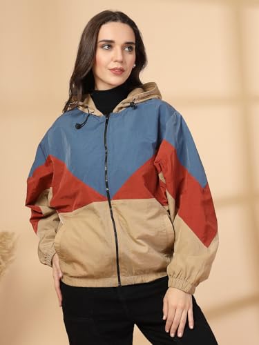 Image of CHKOKKO Sunscreen Jacket for Women Hooded Zipper Sports Jacket | UV Protection | Sun Protective | Lightweight Water Resistant | Riding Biker | Outdoor Travel Gym Running