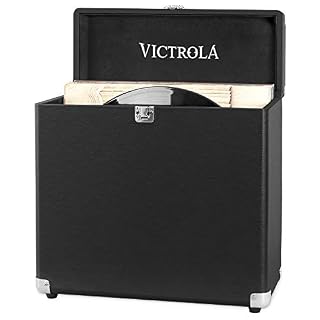 Victrola Valise à vinyles range/transporte 30+ albums – Noir - Les Beatles, Paul McCartney, John Lennon, RIngo Starr, George Harrison