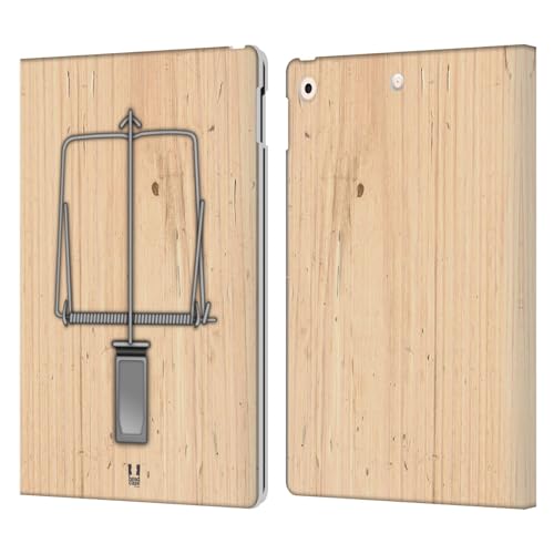 Étui portefeuille en cuir Apple iPad 10.2 avec motifs piège de souris Head Case Designs