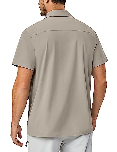 Little Donkey Andy Men's Lightweight Quick Dry Shirts for Hiking Travel Fishing Short Sleeve UPF50 Cargo Pocket2