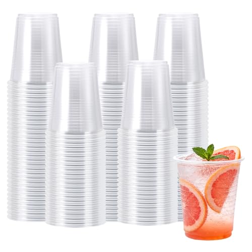 Lamosi 100 Pack 5 oz Plastic Cups Disposable Party Cups Small Drinking cup for Bathroom Party Wedding Travel BBQ Picnic Event