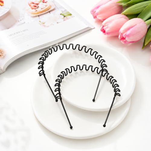Image of Glaze Non-Slip Metal Zigzag Pack of 2 for Men & Women Hair Band