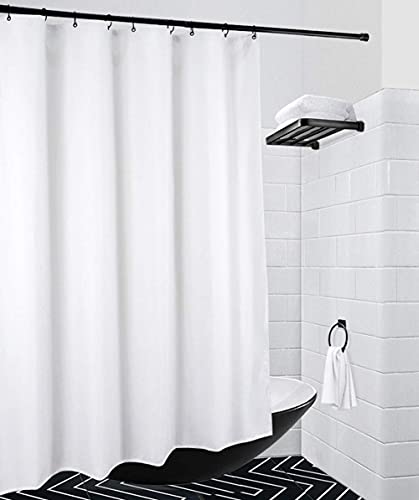Rideau de douche blanc 200X220cm lavable et extra large - 7
