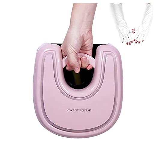 PENNY73 Lâmpada LED recarregável USB para curar unhas gel arte lâmpada sem fio pedicure portátil secador de unhas 48w com luvas anti-UV, rosa