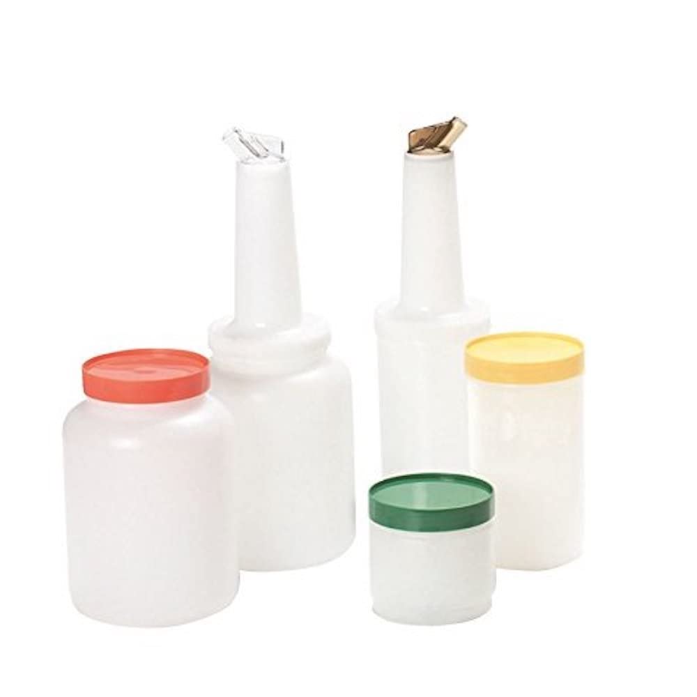 Genware NEV-PS601N-04 Store And Pour Quart, Yellow