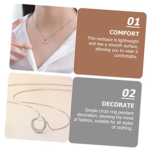 Collier S925 cercles de bureau en soirée l'accessoire mode de votre quotidien - 4